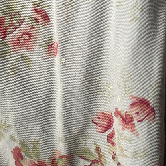 Vintage Route 66 100% cotton floral printed long sleeve button down - Picture 4 of 6